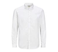 JACK & JONES Jprblacardiff Shirt L/S PS Noos, Camicia (IT, Testo, XXL, Plus, Regular, Bianco)