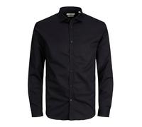 Camicia a maniche lunghe taglie forti Jack & Jones Cardiff Noir 7XL