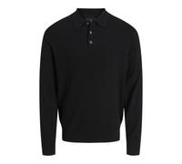 JACK & JONES Jprblaedgar Knit Polo LS, Faggio, XS Uomo