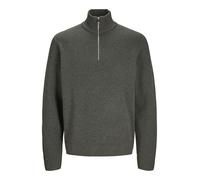 JACK & JONES Jprblamilano Stitch Knit Half Zip SN Maglione Lavorato a Maglia, Peat/Dettaglio: Melange, L Uomo