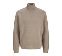 JACK & JONES Jprblamilano Stitch Knit Roll Neck, Greige, XS Uomo