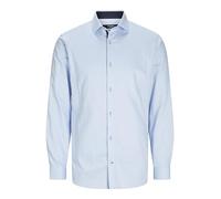 JACK & JONES Jprblaparker Aw24 SN-Maglietta con Dettaglio Camicia da Lavoro, Blu Chambray. vestibilità: Aderente, XL Uomo