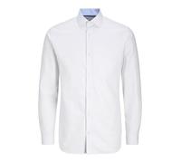 Jack & Jones Parker Detail Slim Fit Long Sleeve Shirt Bianco L Uomo