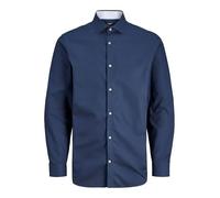 JACK & JONES Jprblaparker Detail L/S Shirt Noos, Iris Nero, S