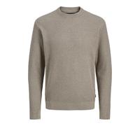 Jack&Jones maglia uomo girocollo trama rombi beige XL