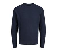 Jack&Jones maglia uomo girocollo trama rombi blu S