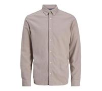 JACK & JONES Jprblubarkley Flannel X-mas L/S Shirt Ch, Farina d'avena, XS