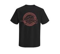 JACK & JONES Jprblubaron SS Tee Fst, Black Sand, S