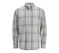 JACK & JONES Jprblubrook Slub Check L/S Shirt, Inchiostro India, M