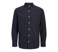 JACK & JONES Jprblubrook Twill Solid L/S Shirt Pls, Navy Scuro, 3XL Uomo