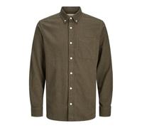 JACK & JONES Jprblubrook Twill Solid L/S Shirt SN, Grigio Pietra, XS Uomo