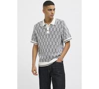 Jack & Jones - JPRBLUCODY STRUCTURE KNIT POLO SS Blu - Abbigliamento L Blu