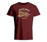 JACK & JONES Jprblumick SS Tee T-Shirt, Port, M Uomo