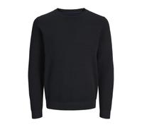 JACK&JONES JPRBLUNOAH Knit Crew Neck BF, Black Beauty/Detail:Solid/Full Structure, S