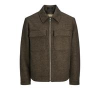 JACK & JONES Jprblurussel Wool Blend Jacket SN Giacca Corta, Nuthatch/Dettagli: Twill, XL Uomo