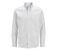 JACK & JONES Jprbrook Oxford Shirt L/S Noos Camicia, Bianco, S Uomo