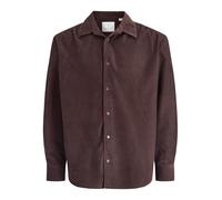 JACK & JONES Jprccascot Corduroy L/S Shirt, caffè Nero, M Uomo