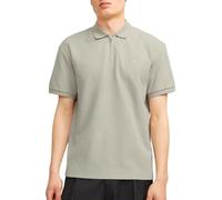 JACK & JONES Jprccjohnny-Polo con Mezza Zip SN, Abbey Stone, XS Uomo