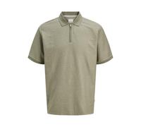 JACK & JONES Jprccronnie SS Zip Polo Noos, Rivestimento Argento., S
