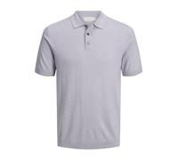 JACK & JONES Jpremil Knit Polo S/S SN, Evening Haze, M Uomo