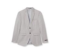 JACK & JONES JPRFRANCO Check Blazer, Blazer Uomini, Light Grey Melange/Checks:Super Slim Fit, 52