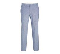 Jack & Jones Premium - Pantaloni da abito in lino blu 48