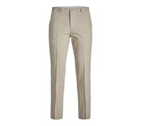JACK & JONES JPRRIVIERA Linen Trouser Slim SN Pantaloni Eleganti, Beige/Fit:Slim Fit, 50 Uomini