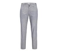 JACK & JONES Jpstace Jjsummer Linen Blend Pant SN, Pantaloni Chino Uomo, Denim Sbiadito/Dettaglio: mélange, 33W / 34L