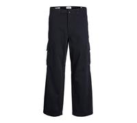 JACK & JONES Male Cargo Pantaloni Wide Leg Fit Pantaloni Cargo, Nero, 29W x 34L