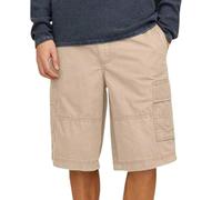JACK & JONES Jpstcole Jjcampaign Short Pantaloncini Cargo, Beige, S Uomo