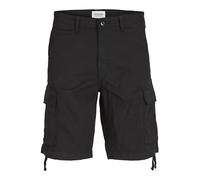 JACK & JONES Jpstcole Jjtucker Cargo Short SN Pantaloncini, Nero/Dettaglio: Solido, XL Uomo