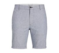 JACK & JONES Jpstdave Jjlinen Shorts AKM Pantaloncini Chino, Blu Indaco 1, L Uomo