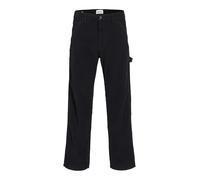 JACK & JONES Jpsteddie Jjcarpenter Corduroy Pant Ln Velluto a Coste, Nero, 36W x 32L Uomo