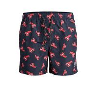 JACK & JONES Jpstfiji Jjswim Animal Ly SN PS Pantaloncini da Bagno, Blazer Navy, 44 Plus Uomo
