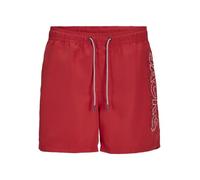JACK & JONES JPSTFIJI JJSWIM Double Logo SN LY, Rosso Vivo, S