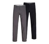 JACK & JONES Jpstkane Dave Chino 2Pk MP Noos, Nero, 33W x 32L