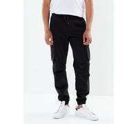 Jack & Jones - Pantaloni cargo affusolati neri con fondo elasticizzato-Nero XS