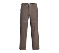 JACK & JONES Jpstkarl Contrast Stitch Cargo, Falcon, 34W x 36L Uomo