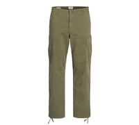 JACK & JONES Jpstkarl Jjharlow Cargo Noos Pantaloni, Oliva polverosa, W33 / L32 Uomo