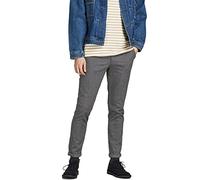 JACK & JONES Pantalone taglio classico microtramato. Grigio 33W / 30L Microtramata