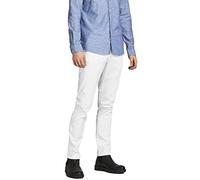 JACK & JONES JPSTMARCO JJBOWIE SA Noos - Pantaloni Chino, Taglia 36/32, Colore: Bianco, Bianco, 36W x 32L