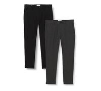 JACK & JONES Jpstmarco Jjcooper Chino 2 Pezzi Mp, Pantaloni, Black/Pack:dark Grey Melange, 29W / 34L Uomo