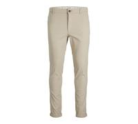 JACK & JONES Pantaloni chino 'JJMarco' crema / nero Uomo JACK & JONES 34x32
