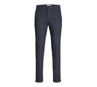 JACK & JONES Jpstmarco Jjhenry Chino SN Pantaloni, Navy Blazer/Dettagli: Spina di Pesce, 32W x 32L Uomo