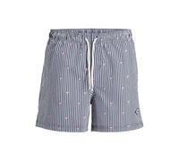 JACK & JONES Jpstmaui Breeze Mini Stripe Swim SRT SN, Blazer Blu Marine, XL Uomo