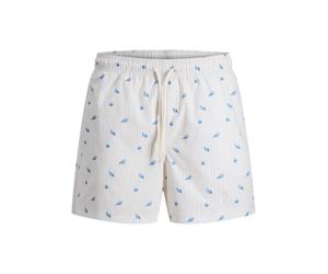 JACK & JONES Jpstmaui Breeze Mini Stripe Swim SRT SN, Raggio di Luna, M Uomo