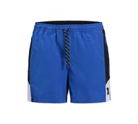 JACK & JONES Pantaloncini da bagno 'JPSTMaui' blu cobalto / nero / offwhite, Taglia M