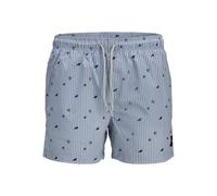 JACK & JONES Jpstmaui Jjswim Mini Stripe AKM SN, Blu di Cachemire, S Uomo