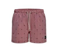 JACK & JONES Jpstmaui Jjswim Mini Stripe AKM SN, Rosso Vivo, S