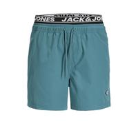 JACK & JONES Jpstmaui Surf Double WB Swim Shorts, Colonial Blue, M Uomo